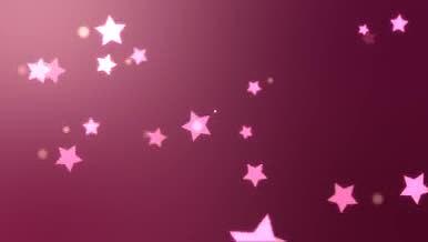 浪漫粉色星星动态背景视频的预览图